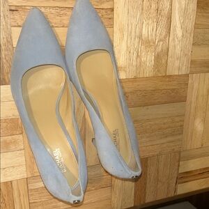 MICHAEL Michael Kors Powder Blue Suede Pointed Toe Flats